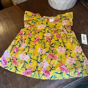 Old Navy floral tunic type top 11-18months. NWT